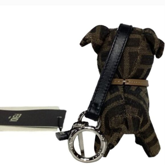Fendi FF Print Dog Charm - Picture 3 of 6